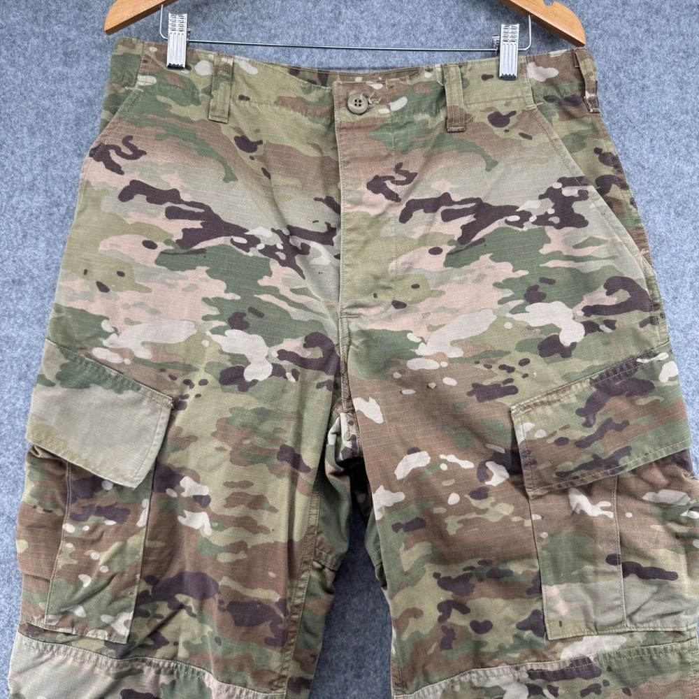 Military Army Combat Uniform Size Medium Regular 34x31 Camo Ripstop Cargo Pants